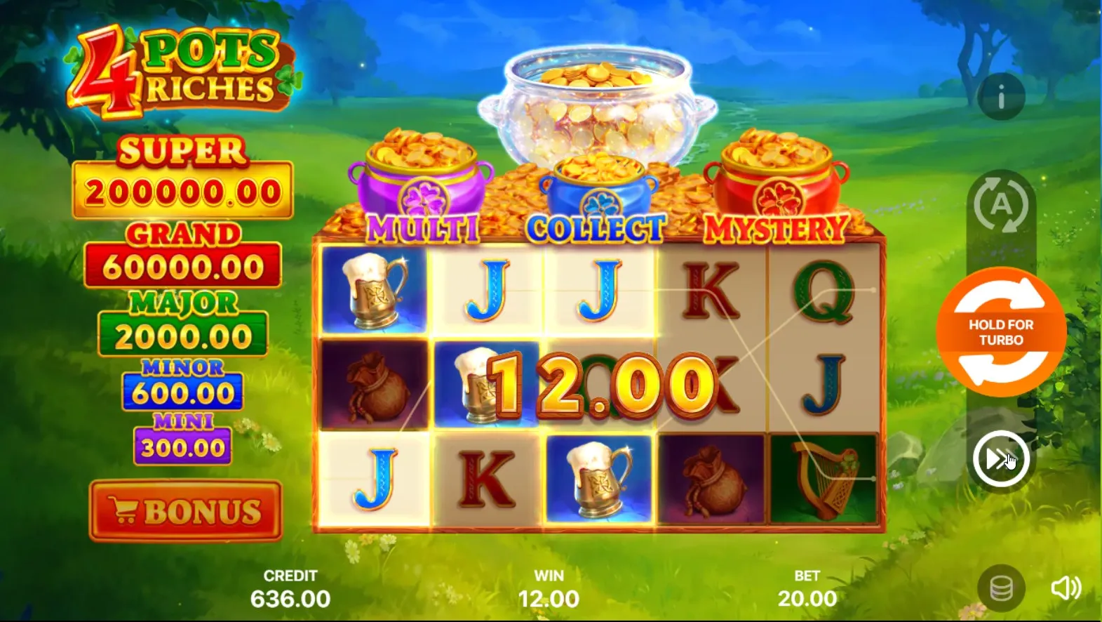 4 pots riches