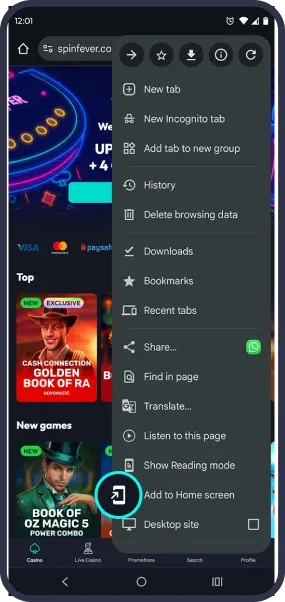 SFInstallAPPBannerpageStep2 Android